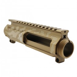 CERAKOTE CAMO| AR-15/47/9/300 Billet Upper Receiver| Flat Dark Earth and Burnt Bronze (Made in USA)	