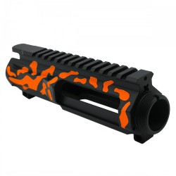 CERAKOTE CAMO| AR-15/47/9/300 Billet Upper Receiver|Black and Hunter Orange (Made in USA) CERAKOTE CAMO| AR-15/47/9/300 Billet Upper Receiver|Black and Hunter Orange (Made in USA)