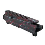 Cerakote Splatter| AR-15 Mil-Spec Upper Receiver -Base Sniper Gray- Pattern- Red- Pink- Robins Egg- Made in U.S.A