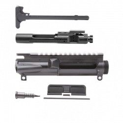 AR-15 Flat-Top Upper Receiver Kit - Made in U.S.A. - Incl. Ejection Port Kit, Forward Assist, & Charging Handle-Unassembly (223UP, ARFA, DC223, CH223, BCG-N)