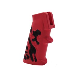 CERAKOTE CAMO| AR-15/10 A2 Style Pistol Grip w/ Screw & Lock Washer| Black and Cerakote Red