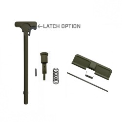 AR-10/LR-308 Standard Charging Handle with Forward Assist and Ejection Cover Door Cerakote ODG LATCH OPTION