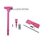 AR-15 Charging Handle Forward Assist and Ejection Cover Door COMBO Cerakote Pink with LATCH OPTION