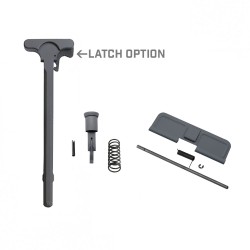 AR-15 Charging Handle Forward Assist and Ejection Cover Door COMBO Cerakote Sniper Gray with LATCH OPTION