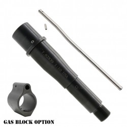 AR-47/7.62X39 5'' 1:10 Twist Black Nitride Pistol Barrel and Micro Gas Tube W/ Gas Block Options (Made in USA)