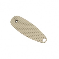 AR-15 Rifle Length Aluminum A1/A2 Stock Butt Plate with Locking Screw -Tan 