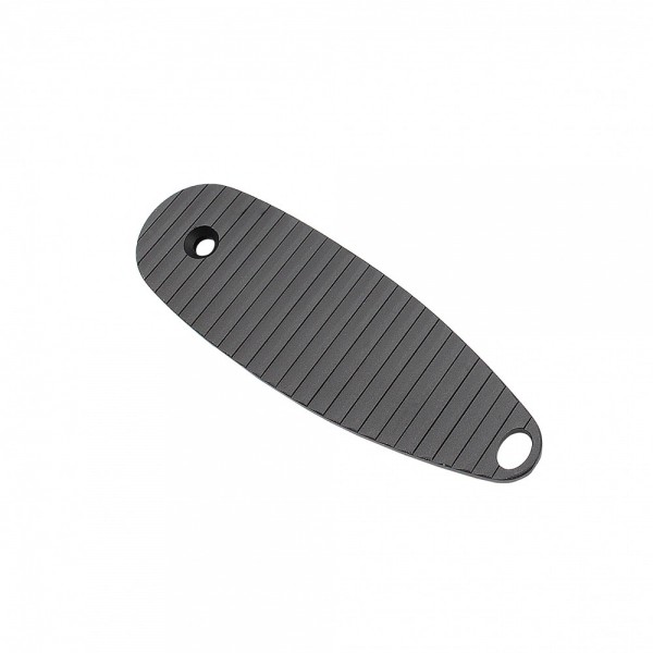 AR-15 Rifle Length Aluminum A1/A2 Stock Butt Plate with Locking Screw -BLACK