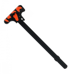 CERAKOTE CAMO| AR-15 Tactical Charging Handle| Black and Hunter Orange CERAKOTE CAMO| AR-15 Tactical Charging Handle| Black and Hunter Orange
