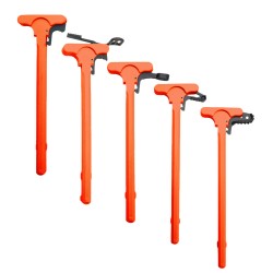 AR-15 Tactical Charging Handle  - Cerakote Hunter Orange - with LATCH OPTION