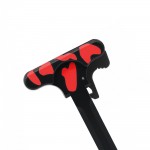 CERAKOTE CAMO| AR-15 Tactical Charging Handle| Black and Red