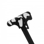CERAKOTE CAMO| AR-15 Tactical Charging Handle| Black and Bright White