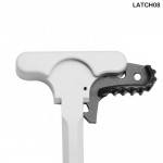 AR-15 Tactical Charging Handle  - Cerakote Bright White - with LATCH OPTION