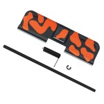 CERAKOTE CAMO| AR-15 Ejection Port Cover | Dust Cover Assembly| Black and Hunter Orange