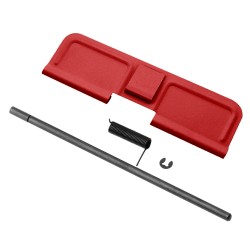 AR-15 Ejection Port Dust Cover Complete Assembly - Cerakote Red