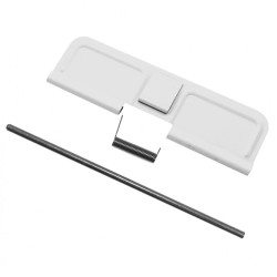 AR-10/LR-308 Dust Cover Complete Assembly - Cerakote Bright White