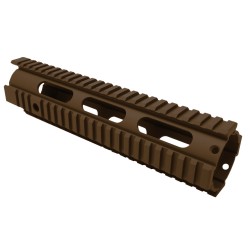 AR-15 10" Mid Length Free Float Handguard - Cerakote - BURNT BRONZE