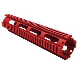 AR-15 12" Mid Length Free Float Handguard - Cerakote - Red