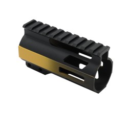 CERAKOTE GRADIENT GOLD| AR-15 4" M-Lok Super Slim Free Float Handguard CERAKOTE GRADIENT GOLD| AR-15 4" M-Lok Super Slim Free Float Handguard