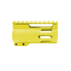 CERAKOTE LEMON ZEST| AR-15 4" M-Lok Super Slim Free Float Handguard