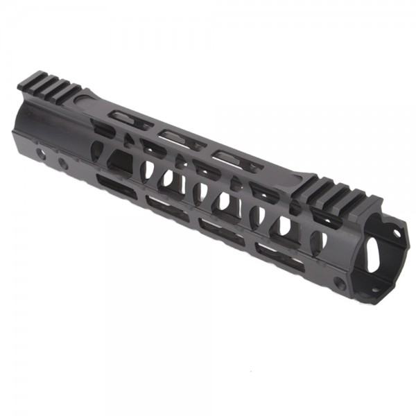 AR-10/LR-308 Custom USA Made  M-Lok Super Slim Light 10" Free Float Handguard w/Steel Barrel Nut (MADE IN USA)