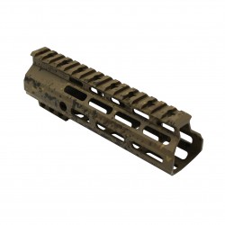 CERAKOTE SPLATTER| AR-15 ANGLE CUT CLAMP ON M-LOK HANDGUARD-BASE FDE- PATTERN-BBR-ODG-GOLD- MADE IN U.S.A- 7 Inch