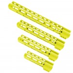 AR-15 M-Lok Super Slim Light Free Float Handguard  (MADE IN USA) - Lemon Zest - Options Available