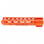 AR-15 M-Lok Super Slim Light Free Float Handguard  (MADE IN USA) - Cerakote Orange - Options Available