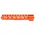 AR-15 M-Lok Super Slim Light Free Float Handguard  (MADE IN USA) - Cerakote Orange - Options Available