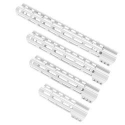 AR-15 M-Lok Super Slim Light Free Float Handguard  (MADE IN USA) - Cerakote White - Options Available