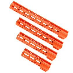 AR-15 M-LOK  Super Slim Free Float Handguard - Cerakote Orange (OPTIONS AVAILABLE)