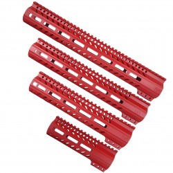 AR-15 M-LOK Super Slim Free Float Handguard - Cerakote Red (OPTIONS AVAILABLE)