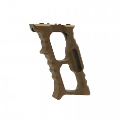 AR Large Cut Aluminum Foregrip -Cerakote Burnt Bronze