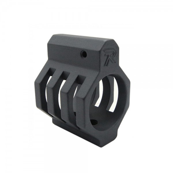 .750 Low Profile Steel Gas Block Caged with Roll Pins & Wrench -Cerakote Sniper Gray (MADE IN USA)