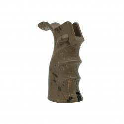 Cerakote Splatter| AR Polymer Pistol Grip - Base Flat Dark Earth- Pattern- Burnt Bronze- OD Green- Gold