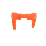 AR-15 Lower Parts Kit w/ Cerakote Hunter Orange Camo Grip (SAFETY OPTION)