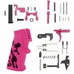 AR-15 Lower Parts Kit w/ Cerakote Pink Camo Grip (SAFETY OPTION)