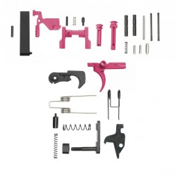 CERAKOTE PINK | AR-15 Lower Receiver Parts Kit (Without Grip & Screw) 