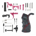 AR-15 Lower Parts Kit w/ Cerakote SGY Splatter Grip (COLOR OPTION)