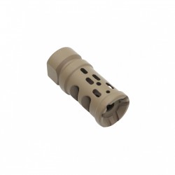 AR-15/.223/5.56 Ported Muzzle Brake Compensator ½”x28- Cerakote FDE