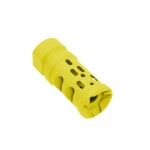 AR-15/.223/5.56 Ported Muzzle Brake Compensator ½”x28- Cerakote Lemon Zest