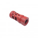 AR-15/.223/5.56 Ported Muzzle Brake Compensator ½”x28- Cerakote Red