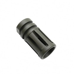 A2 Muzzle Brake for 1/2"x28 Pitch - 5 Ports - Cerakote OD Green