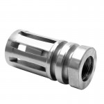 A2 Stainless Steel Muzzle Brake for 1/2"x28 Pitch - 5 Ports