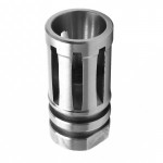 A2 Stainless Steel Muzzle Brake for 1/2"x28 Pitch - 5 Ports