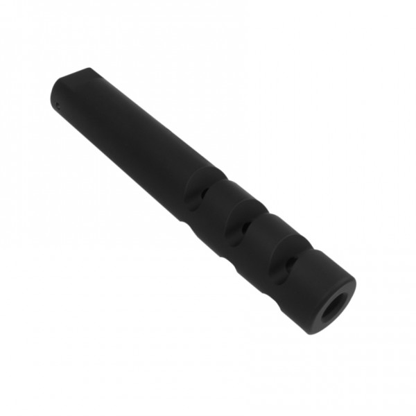 AR-15/.223/5.56 6" Muzzle Brake with Six Ports for 1/2"x28 Pitch -Black