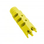 AR-15/.223/5.56 Shark Muzzle Brake 1/2x28 Pitch Thread - Cerakote Lemon Zest