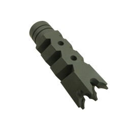AR-15/.223/5.56 Shark Muzzle Brake 1/2x28 Pitch Thread - Cerakote OD Green 