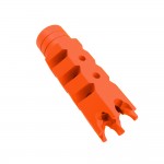 AR-15/.223/5.56 Shark Muzzle Brake 1/2x28 Pitch Thread - Cerakote Hunter Orange