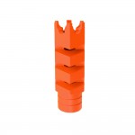 AR-15/.223/5.56 Shark Muzzle Brake 1/2x28 Pitch Thread - Cerakote Hunter Orange