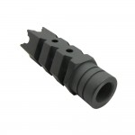 AR-15/.223/5.56 Shark Muzzle Brake 1/2x28 Pitch Thread - Cerakote Sniper Gray